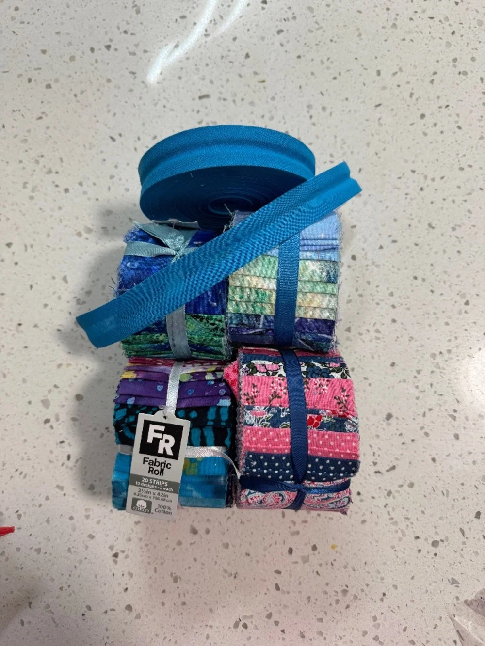 NIP Turquoise and Blue Quilt Pieces